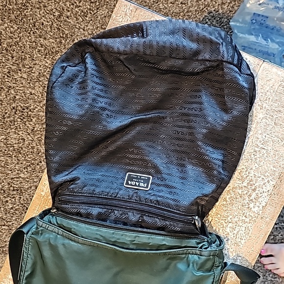 Prada Green Nylon Shoulder Bag - Picture 10 of 16